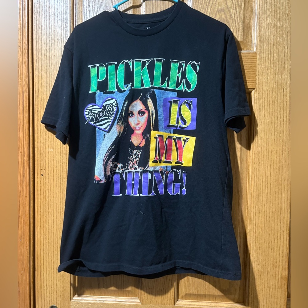 Black Graphic Jersey Shore Tee